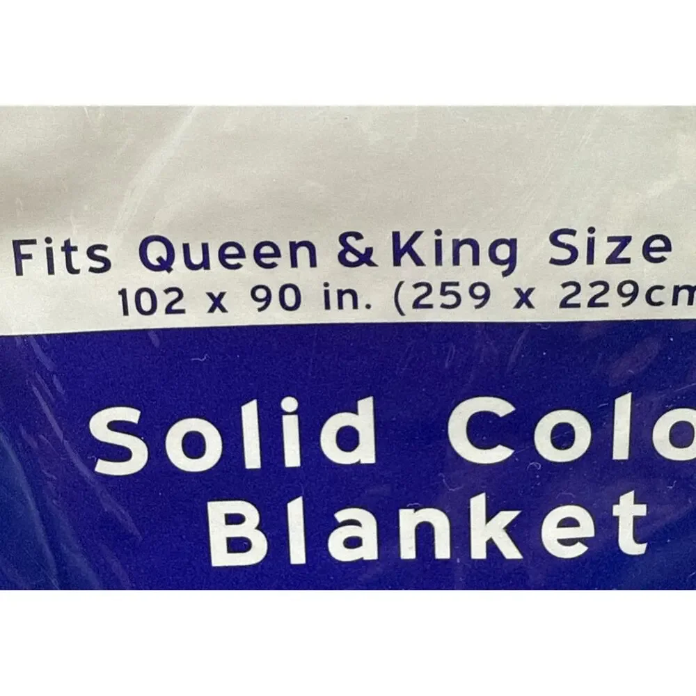 Vtg Kmart Essential Home Queen King Blanket 102